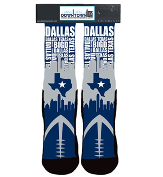 Dallas Socks Dallas Texas Skyline Socks