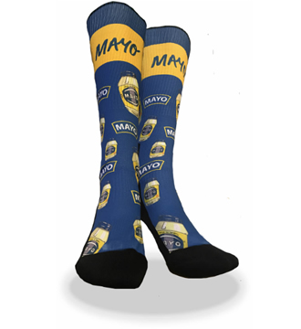 Mayo Socks. Condiment socks. Food socks,. Novelty May socks.