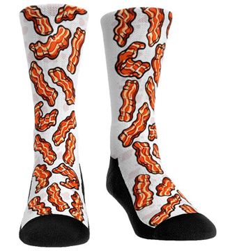 Bacon socks. Breakfast socks. Novlety socks. Bacon.