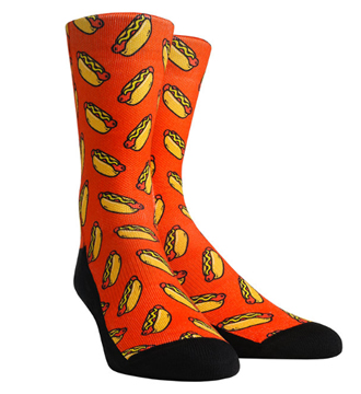 Hot Dog Socks. Food Socks. Fast food socks. Novelty socks. Nike elite socks.