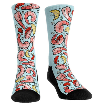 Shrimp Socks. Seafood Socks. Nike socks. Red Lobster Socks.