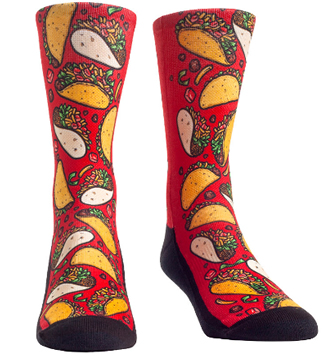 Taco Socks. Mexican food socks. Soft taco socks. Hard taco socks.