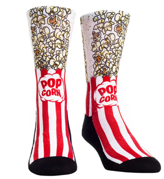 Popcorn Socks. Movie pop corn socks. Snack socks. food socks.