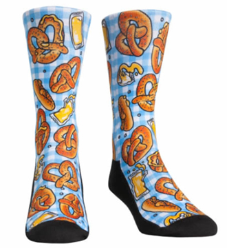 Prezel Socks. Snack Socks. Food Socks. Novelty Socks.